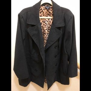 Charcoal Grey Peacoat